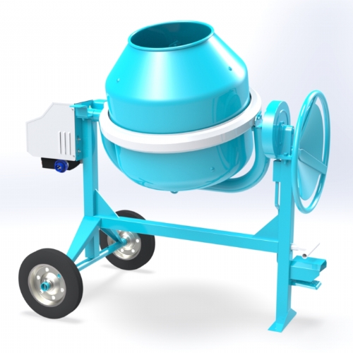 Electric concrete mixer 190 lt - C 250 of Concrete mixers with traditional transmission by OMAER